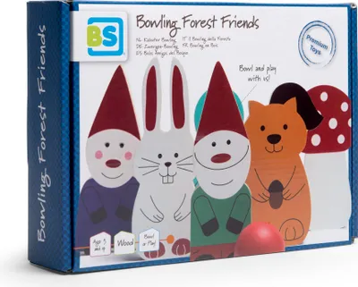 Obrázek produktu pro BS Toys Forest Friends Bowling Set - 6 figurek, míč, věk 4+