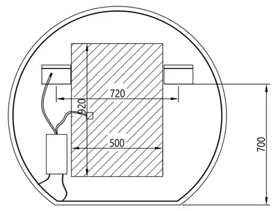 Produktbild von LED-Badspiegel BOVA 2.0 - Spiegelheizung / Antibeschlag - Durchmesser wählbar, Spiegel rund (Durchmesser):Ø 140cm