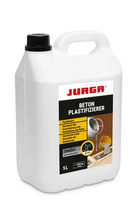Produktbild von Jurga Beton Plastifizier, Zusatzmittel für Estrich und Zement, Betonverflüssiger 1 & 5 L!