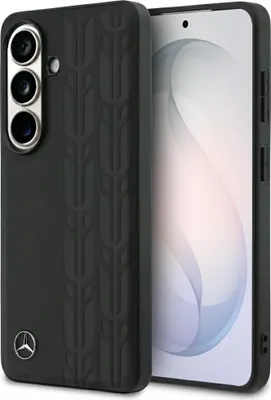 Obrázok produktu pre Mercedes MagSafe puzdro Galaxy S26 pravá koža čierna logo kovové