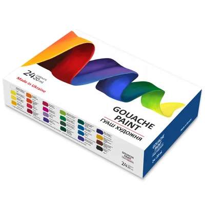 Produktbild von 7 Artists Gouache Farben SET 24x20ml Für Art & Malen - Gouache Paint SET Für Erwachsene Und Kinder