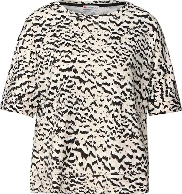 Produktbild von soft printed batwing shirt 37019 morning beige Größe 36