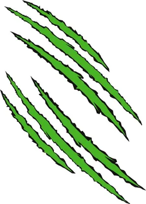 Produktbild von Hermann Schütz Aufkleber Krallen grün Bogengröße: 300x200mm, 6 Motive
