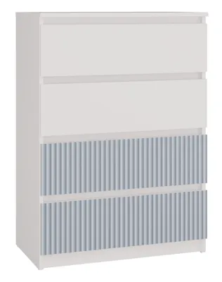 Immagine prodotto di Cassettiera, bianco/blu, 70 x 97 x 40 cm