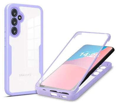 A clear product shot of a phone case and a phone inside it, presented on a white background.