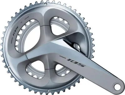 Image de Pédalier Shimano 105 FC-R7000 2x11, couleur : argent, longueur : 172,5 mm, dents : 50-34 dents