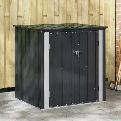 Produktbild von Möbel Gartenlagerbox Schwarz 101,5 x 82 x 100 cm Stahl - Geräteschuppen &45473
