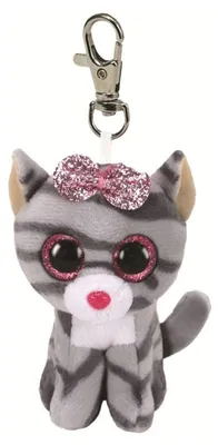 Produktbild von TY Beanie Boos Kiki, Spielzeug-Katze, Grau, Pink, Weiß, Plüsch, 3 Jahr(e), Vereinigte Staaten, 50 mm