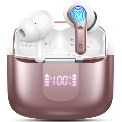 Produktbild von In Ear Kopfhörer, Bluetooth Kopfhörer, 2026 Kopfhörer Kabellos Bluetooth 5.4, 4 ENC Noise Cancelling Mic, IP-X7 Wasserdicht Headphones Sport, 50Std