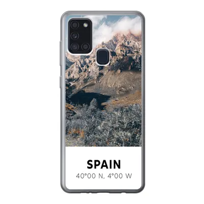 Produktbild von MuchoWow® Handyhülle Schutzhülle Hülle für Samsung Galaxy A21s Spanien - Berge - Sommer Silikon Softcase Handy Hülle - Hartschale