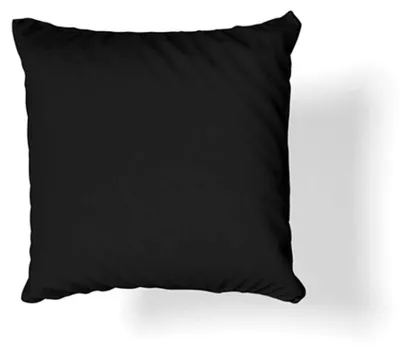 Obrázok produktu pre Obal na vankúš zo 100 % bavlny, bavlnený satén, na spanie, 50 x 60 cm, čierny