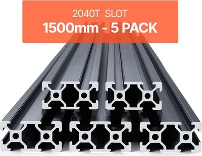 Obrázek produktu pro Lineární kolejnice z hliníkového profilu – délka 1500 mm – hliníková slitina 6063-T5