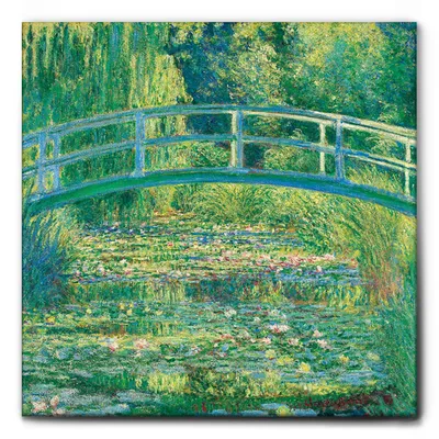 Image de Giallobus - L'étang des nénuphars - Claude Monet - 70L x 70l cm - Tableau - Toile à cadre standard