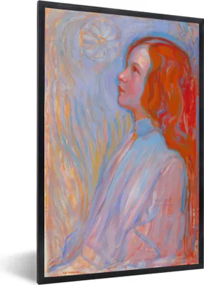 Produktbild von MuchoWow® MuchoWow® Gerahmtes Poster Hingabe - Piet Mondrian 20x30 cm - Poster mit zchwarzem Bilderrahmen - Drucken - Bilder Poster im Rahmen