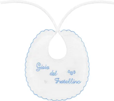 Produktbild von Baby Lätzchen Bestickt, 100% Baumwolle, für Neugeborene, mit Familiennamen