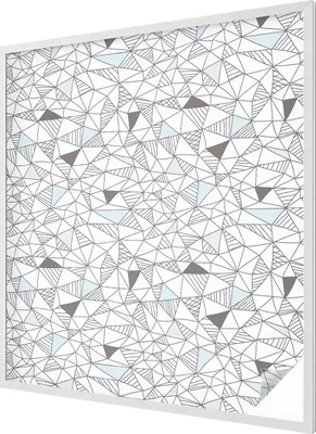 Produktbild von Buntglas Fensterfolie – 116x100 cm – Stained-Glass Design – blickdichte dekorative Sichtschutzfolie – selbstklebend, UV-Schutz – Abstrakte Formen