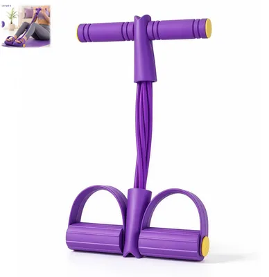 Zdjęcie produktu dla Gumy oporowe do treningu siłowego, zestaw 6 sztuk, z antypoślizgowymi uchwytami, regulowane gumy fitness