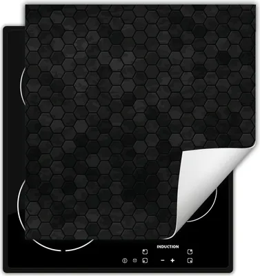Produktbild von DarHaus Herdabdeckplatte 50x52 cm Anti Rutsch Matte Aufrollbar, dunkelgrau - Ziegelstein