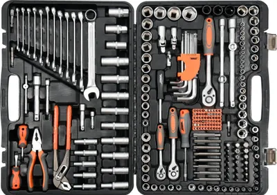 Obrázek produktu pro Sada klíčů 225 kusů 1/2"/3/8"/1/4" STHOR 58693