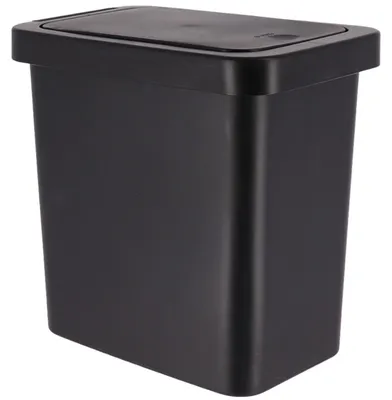 Produktbild von TENDANCE | Kosmetikeimer - Mülleimer - Abfallsammler - aus Kunststoff - 8L - schwarz - Abfalleimer - Praktisch - Badaccessoires - modern