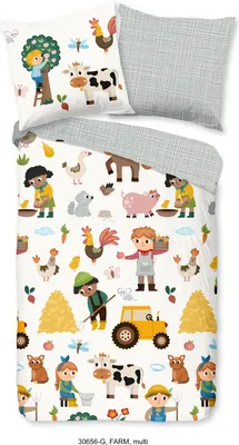 Produktbild von Good Morning Kinder Bettwäsche Bauer - 135x200 cm - 100% Baumwolle