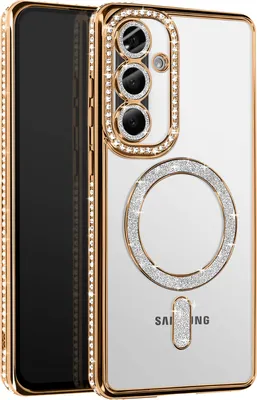Produktbild von Avizar, Diamant-Hülle für Samsung Galaxy A56 MagSafe Strass-Rand, Gold