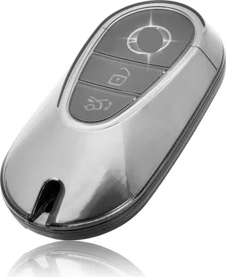 Image de Dutch Shield - Housse en TPU pour clés de voiture Mercedes - Housse de protection pour clés Cover 25 transparent, noir