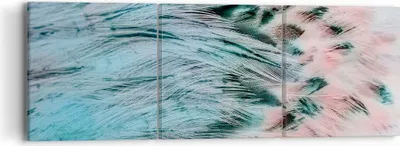 Produktbild von Bild auf Leinwand - Leinwandbild - Federn Federn Vogel - 90x30cm - Wand Bild - Wanddeko - Wandbilder - Leinwanddruck - Bilder - Kunstdruck - Wanddekoration - Leinwand bilder - Wandkunst - CA90x30-3742