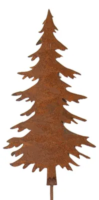 Produktbild von Clayre & Eef Gartenspieá Weihnachtsbaum 11x1x52 cm Braun Metall