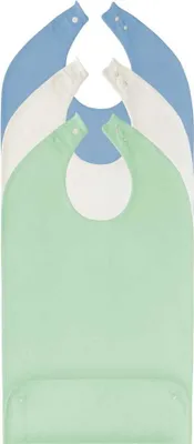 Produktbild von Lätzchen mit Auffang-Tasche, Frottee ca.45x90cm>>>>Farbe: blau