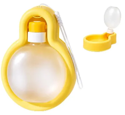 Faltbare Hundetrinkflasche 500 ml, tragbar, für Spaziergänge