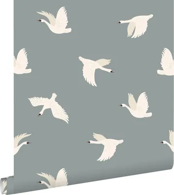 Immagine prodotto di ESTAhome carta da parati cigni blu 50 x 900 cm