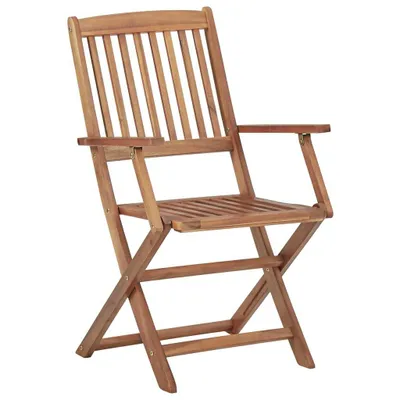 Immagine prodotto di vidaXL Sedie da giardino pieghevoli 6 pz. Legno massiccio di acacia