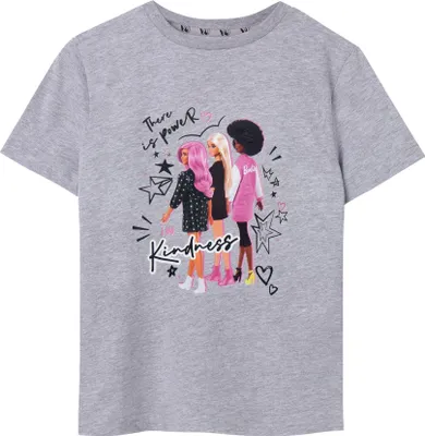 Produktbild von Barbie - "There Is Power In Kindness" T-Shirt für Mädchen  kurzärmlig NS7488 (158-164) (Grau)