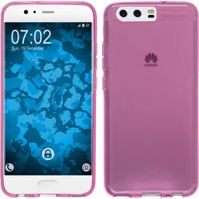 Produktbild von PhoneNatic Case kompatibel mit Huawei P10 Plus - rosa Silikon Hülle transparent Cover