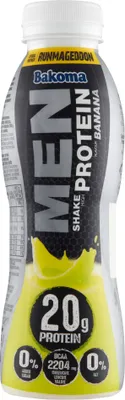 Produktbild von Bakoma Men Shake mit hohem Proteingehalt und Bananengeschmack 380 G