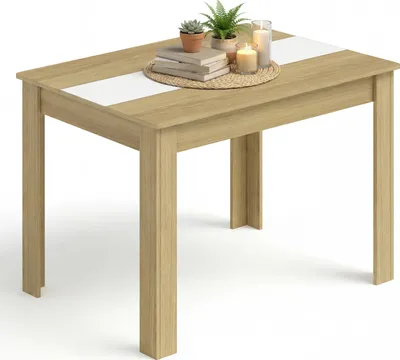 Immagine prodotto di Tavolo da pranzo VCM, tavolo da cucina a base di legno H. 75 x W. 115 x D. 80 cm, tavolo da pranzo compatto per cucina e zona pranzo, tavolo Disalo