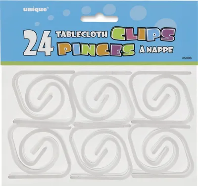 Produktbild von Unique Party Tischdeckenklammern SG5379 (Einheitsgröße) (Transparent)