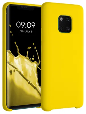 Produktbild von kwmobile Handyhülle für Huawei Mate 20 Pro Hülle - Case Silikon - Kabelloses Laden - Schutzhülle Cover in Strahlend Gelb