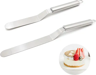 Produktbild von Kuchenmesser Set aus Edelstahl, 2-teilig, 15 cm und 20 cm, für die Küche