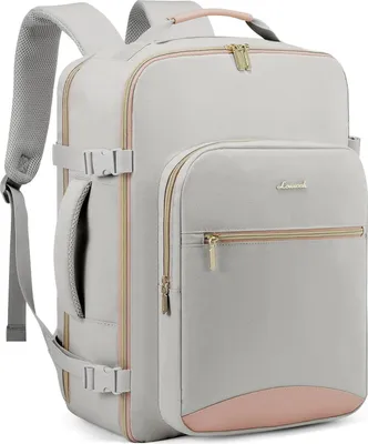 Obrázek produktu pro Příruční zavazadlo batoh 40L dámy 17 palců notebook cestovní taška šedá + růžová