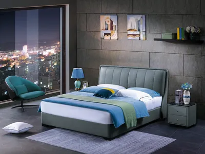 Produktbild von Luxus Schlafzimmer Möbel Bett 2x Nachttisch Set Betten Hotel Möbel 3tlg. Neu