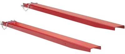 Image de Prolongateurs de fourche, capacité de charge de 1,815 tonne, structure en acier de construction Q235, couleur rouge