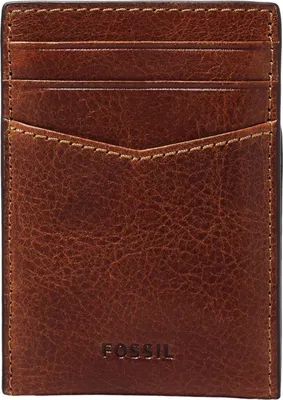 Produktbild von FOSSIL Leder Kartenetui Geldklammer Andrew Card Case Cognac braun