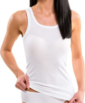 Produktbild von HERMKO 1325 Damen Longshirt aus 100% Baumwolle | Verschiedene Farben & Größen | Ideal für Drüber & Drunter | Länger geschnitten, Farbe:weiß, Größe:44/46 (L)