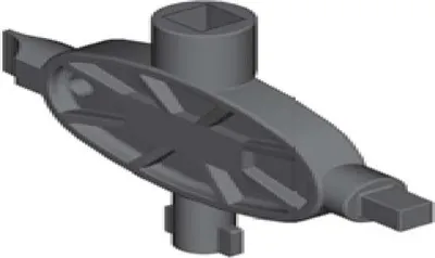 Produktbild von Universalschlüssel mit Außenvierkant, 6 mm