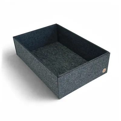 Produktbild von Aufbewahrungsbox CLEAN Filz 45 x 30 x 13 cm ohne Deckel in anthrazit meliert