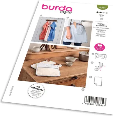 Obrázok produktu pre Strih Burda 5994 - Zástera, chňapka, utierka