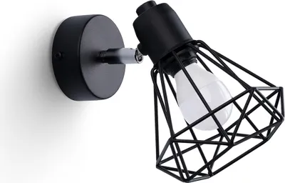 Produktbild von Wandleuchte ARTEMIS 1 schwarz 1xE14 10W Stahl 18x15x18cm Sollux Lighting