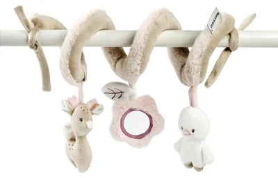 Image de Nattou, spirale d'activités, avec hochet, jouet à mordiller et autres activités, 100% polyester